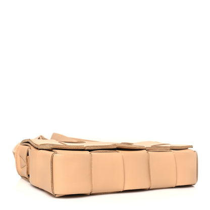 Bottega Veneta Lambskin Maxi Intrecciato Cassette Crossbody Bag Porridge 4 of 8