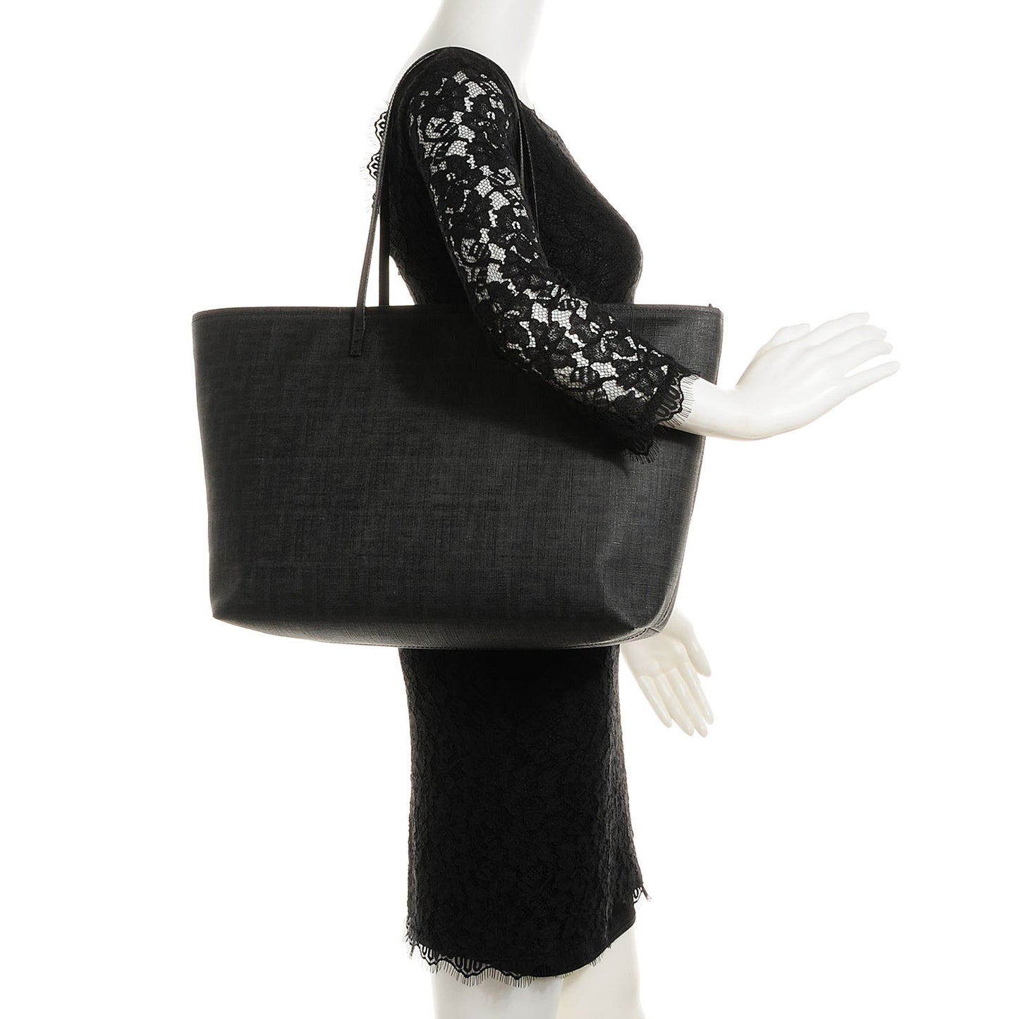 Zucca Spalmati Large Roll Tote Black