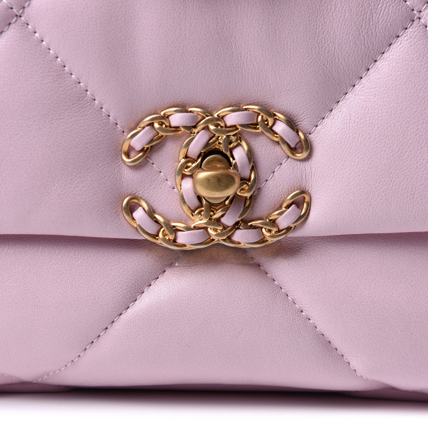 Chanel Lambskin Quilted Medium Chanel 19 Flap Light Pink 8 of 11