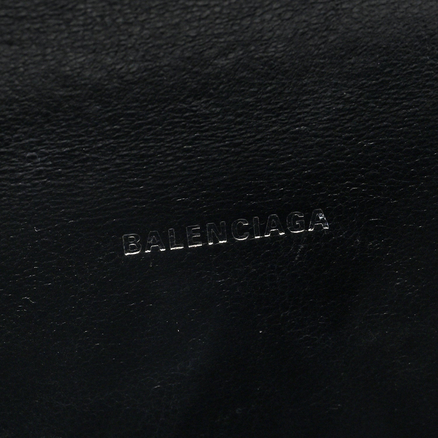 Balenciaga Metallic Calfskin Crocodile Embossed Hourglass Top Handle Bag XS Silver 6 of 9