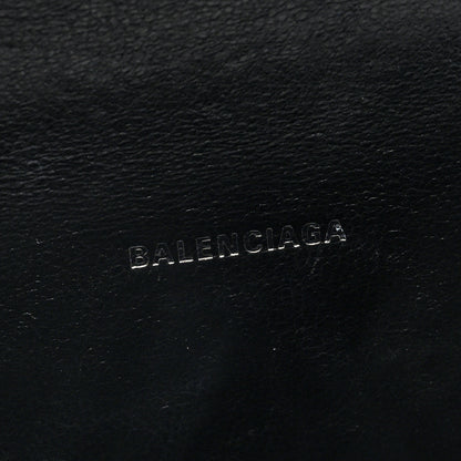 Balenciaga Metallic Calfskin Crocodile Embossed Hourglass Top Handle Bag XS Silver 6 of 9