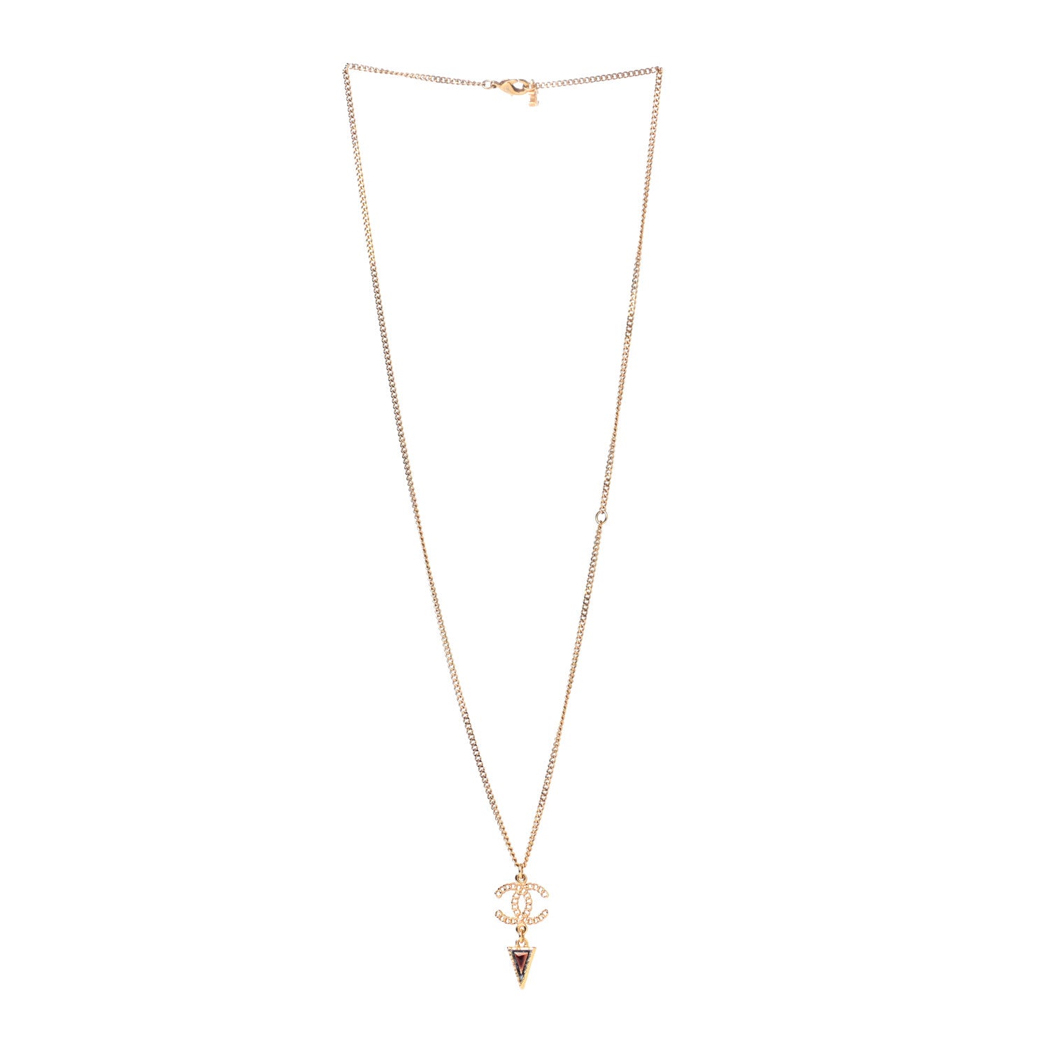 Chanel Enamel Chain CC Necklace Gold Multicolor 3 of 7