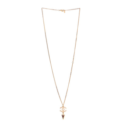 Chanel Enamel Chain CC Necklace Gold Multicolor 3 of 7