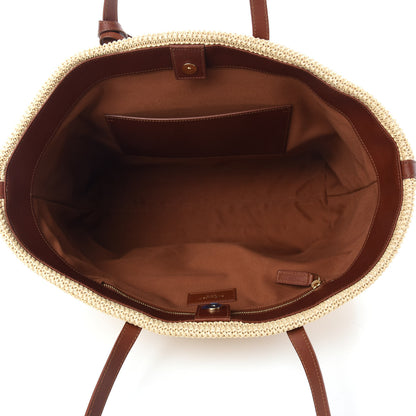 Saint Laurent Raffia Tote Naturale Brown 5 of 10