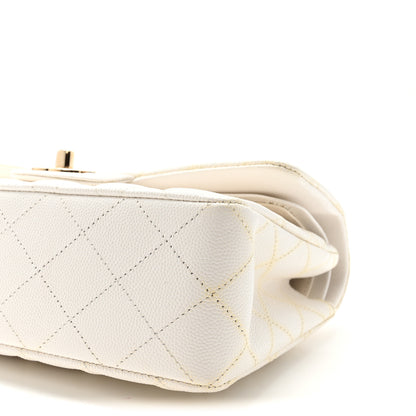 Chanel Caviar Quilted Small Double Flap White 10 of 10