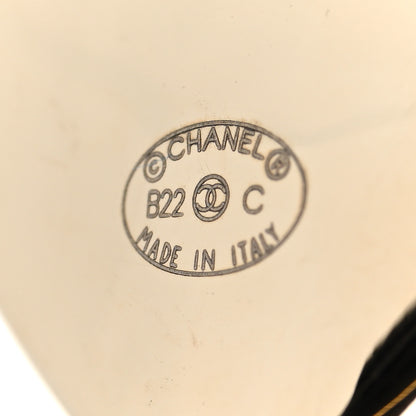 Chanel Pearl CC Heart Earrings Gold 4 of 4