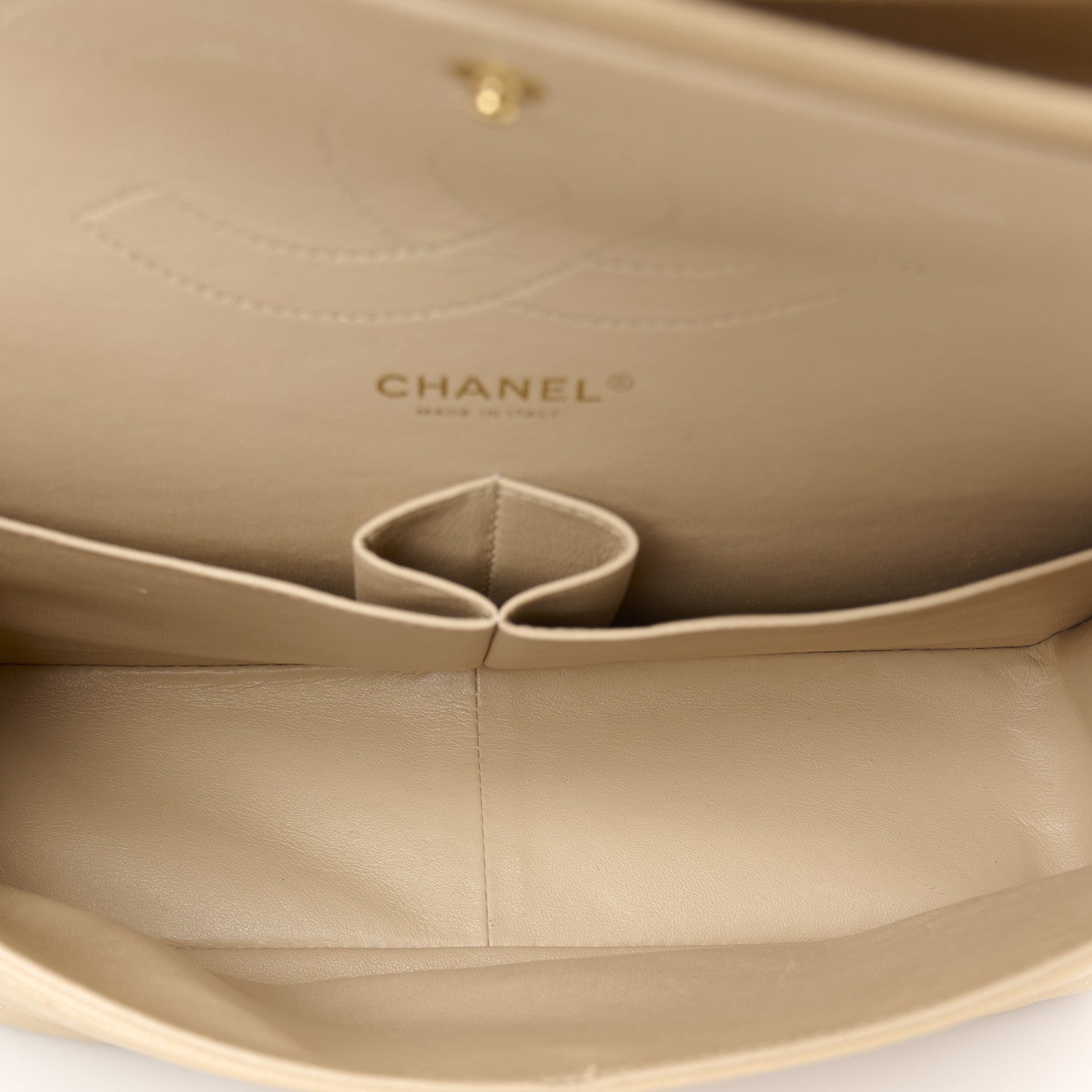 Chanel Caviar Quilted Jumbo Double Flap Beige 5 of 12