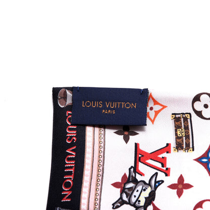 Louis Vuitton Silk Monogram Rodeo Bandeau Red 3 of 3