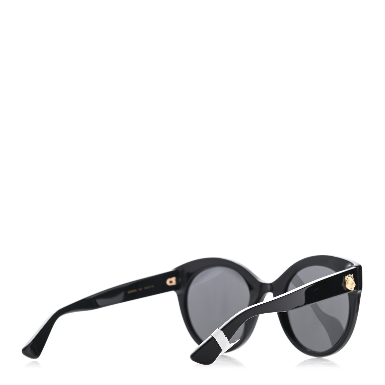 Gucci Round GG Sunglasses GG0028S Black 4 of 9