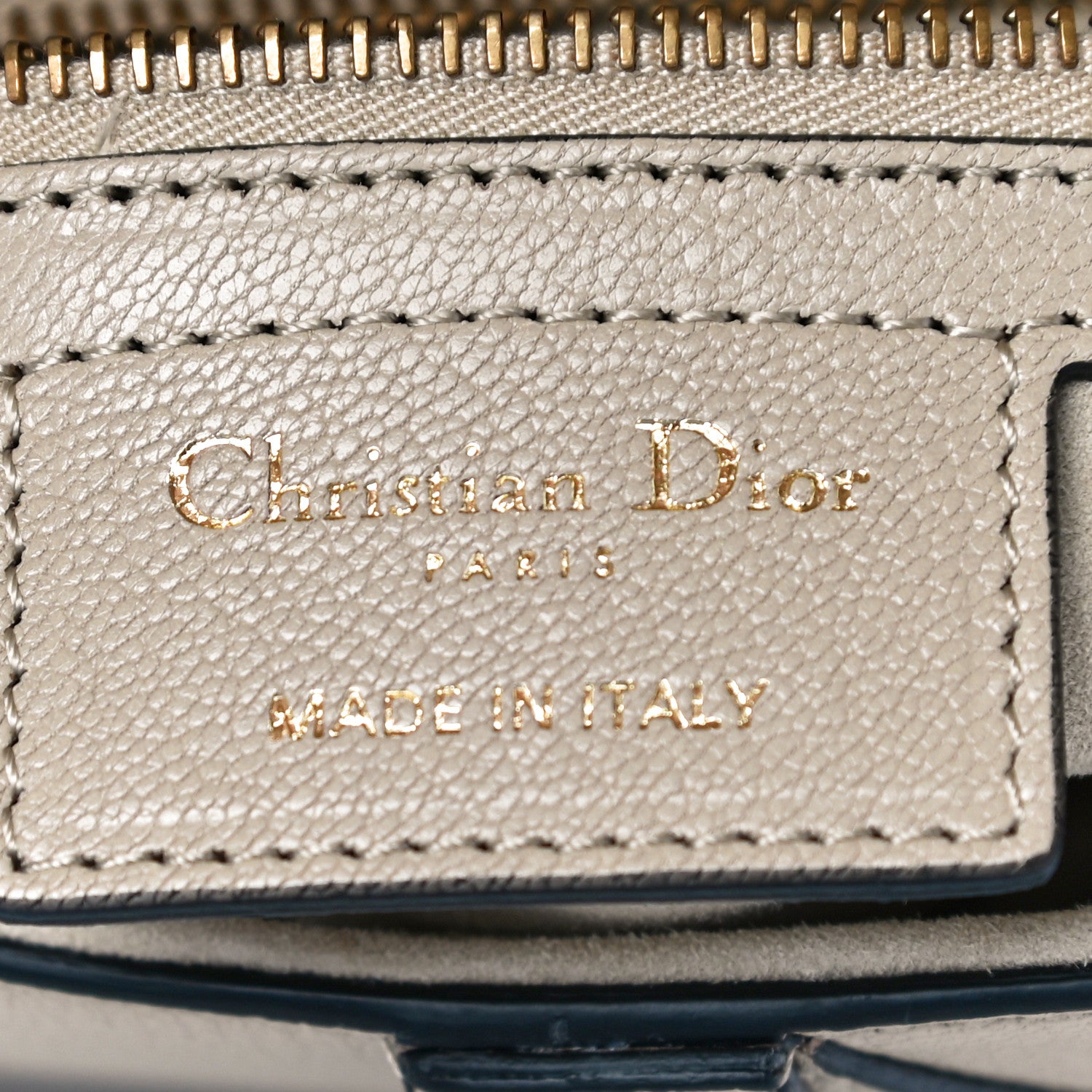 Christian Dior Calfskin Saddle Bag Taupe 8 of 11