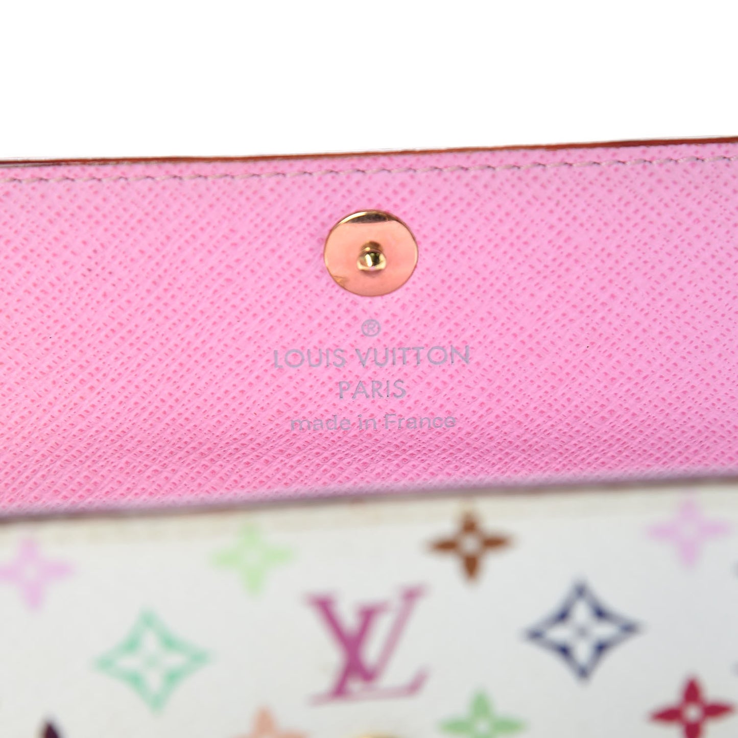 Monogram Multicolor Multicles 4 Key Holder White Litchi