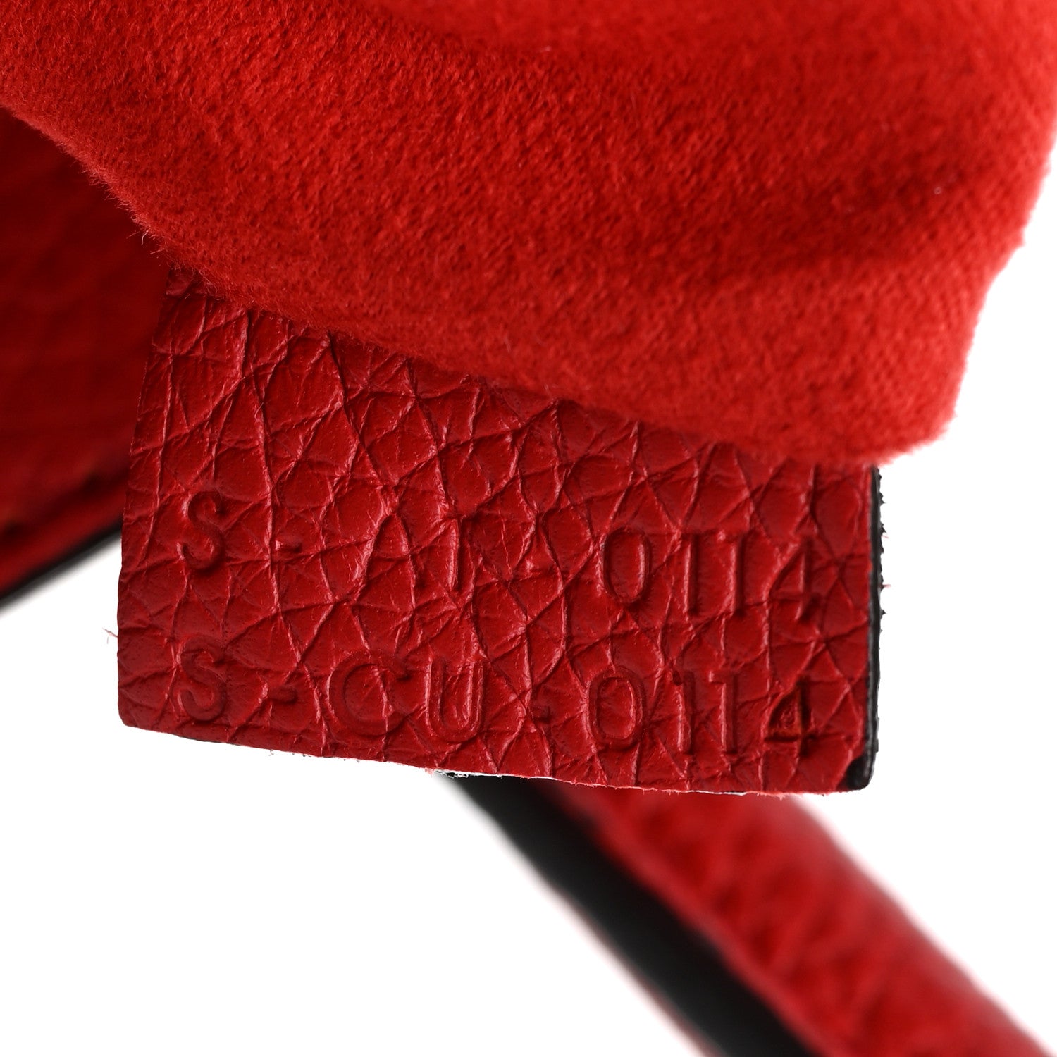 Celine Drummed Calfskin Micro Luggage Coquelicot 7 of 9