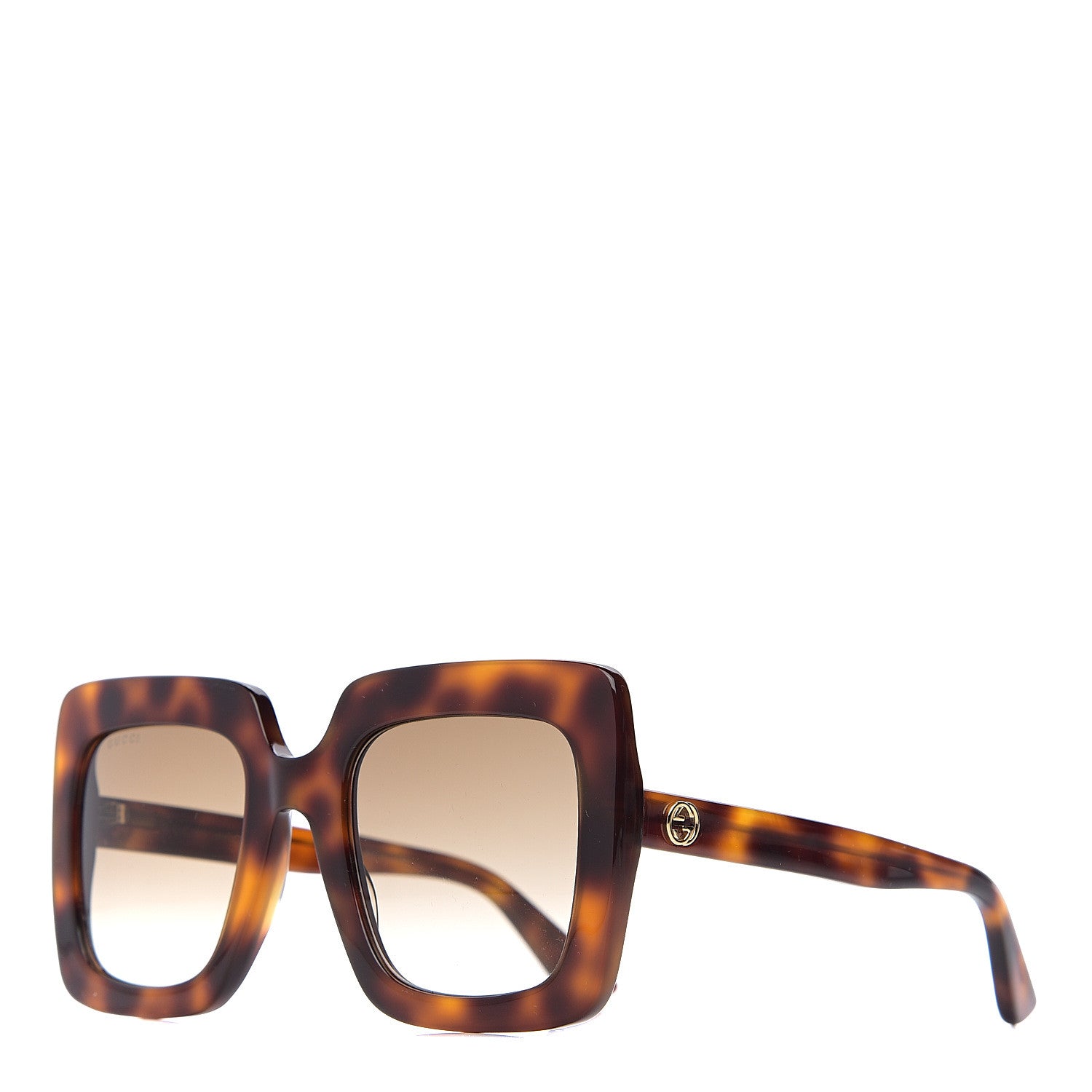 Gucci Acetate Oversize Sunglasses GG0328S Tortoise 1 of 8