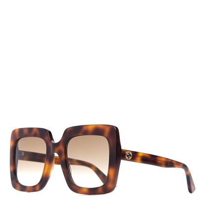 Gucci Acetate Oversize Sunglasses GG0328S Tortoise 1 of 8