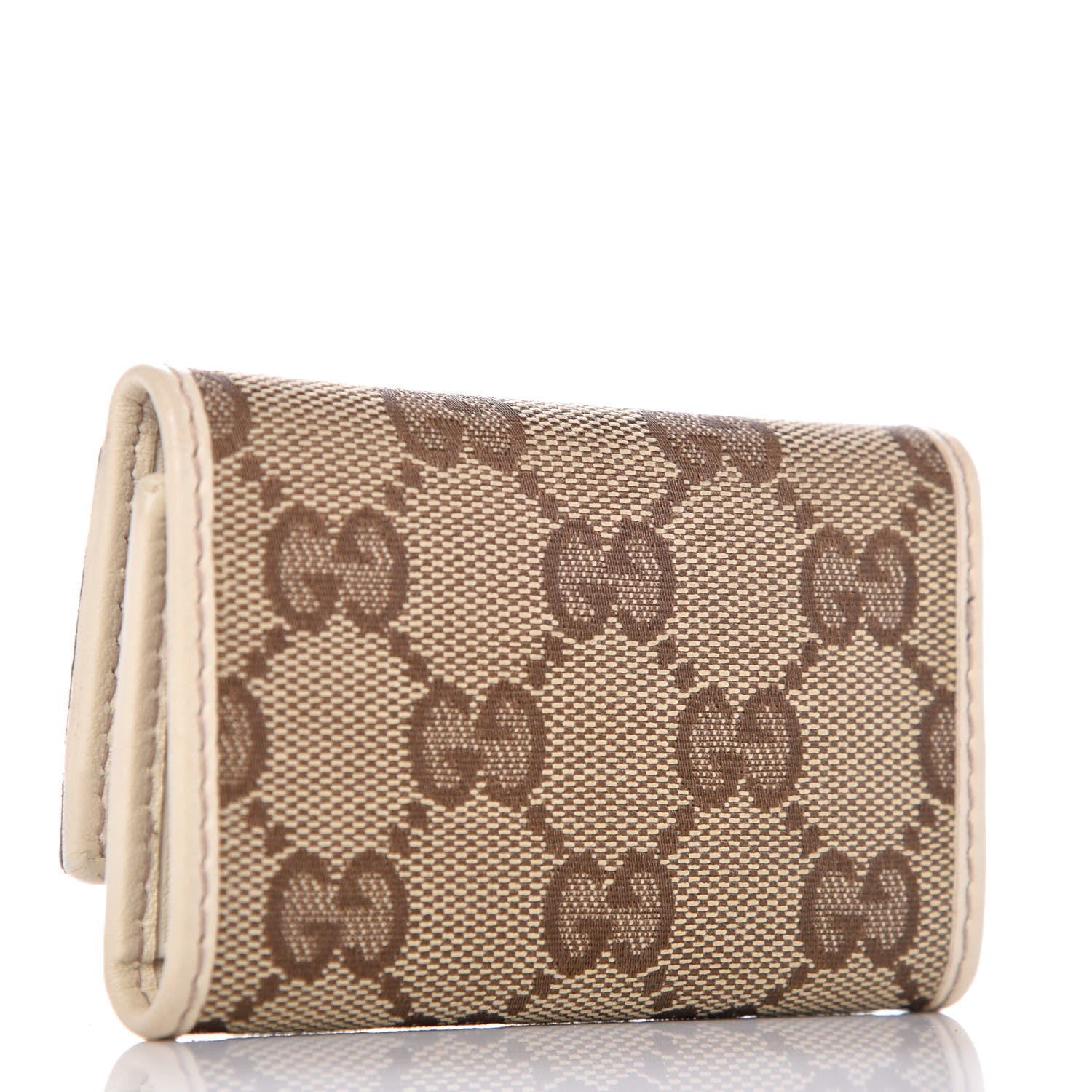 Gucci Monogram Britt 6 Key Holder Case White 3 of 10