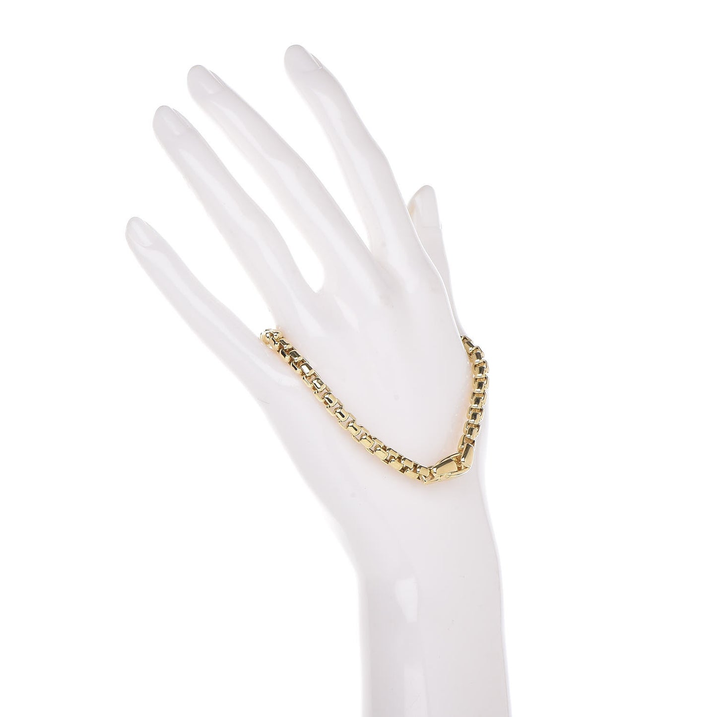 18K Yellow Gold 5mm Box Chain Bracelet