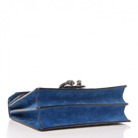 Gucci GG Supreme Monogram Blooms Medium Dionysus Shoulder Bag Beige Navy Vintage Blue 4 of 7
