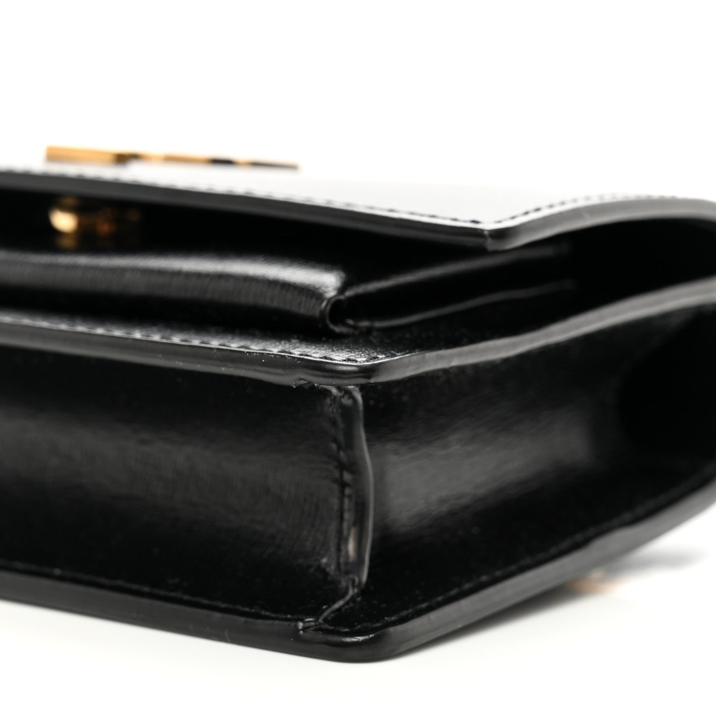 Smooth Calfskin Sunset Baby Belt Bag Black