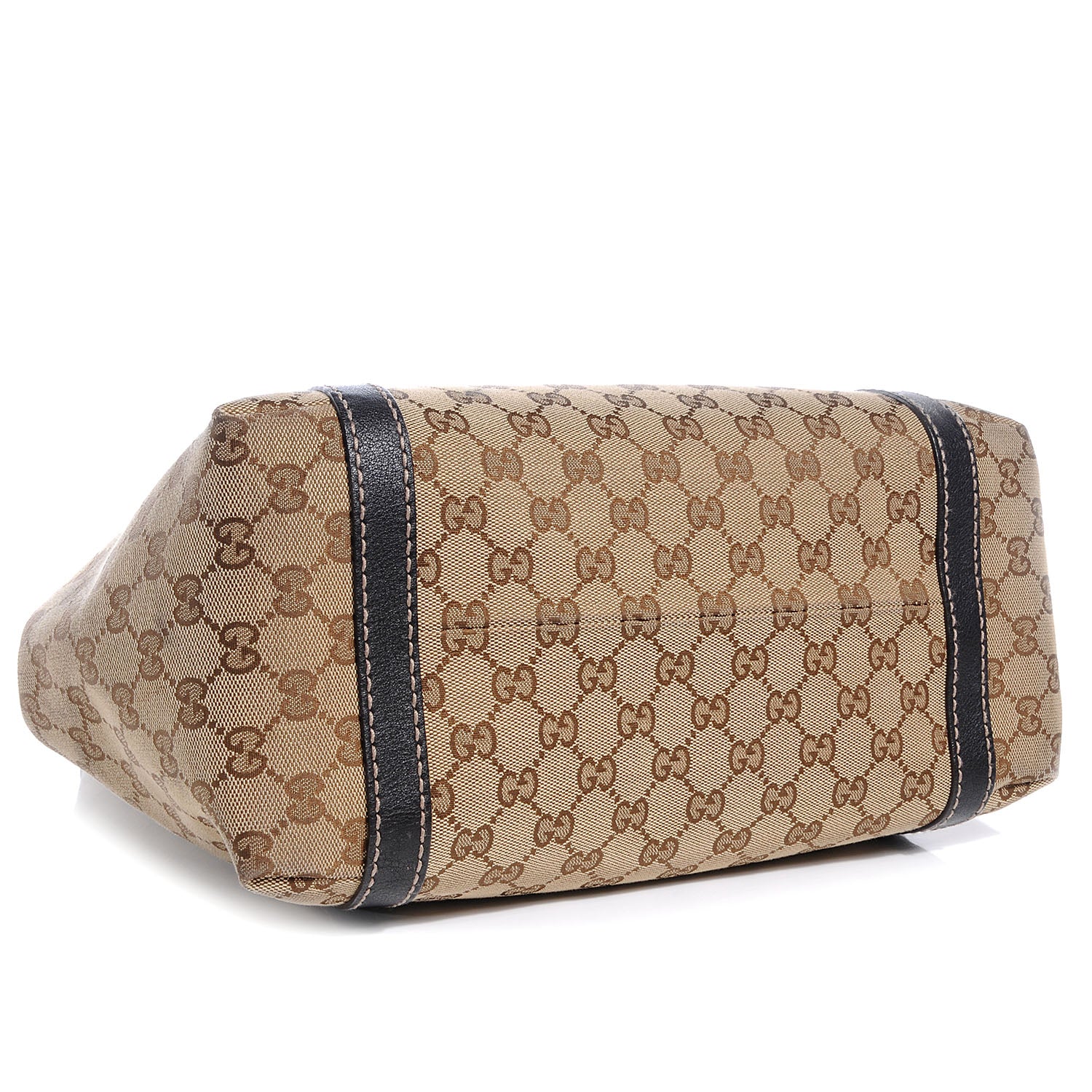 Gucci Monogram Medium New Ladies Web Tote Ebony 4 of 7