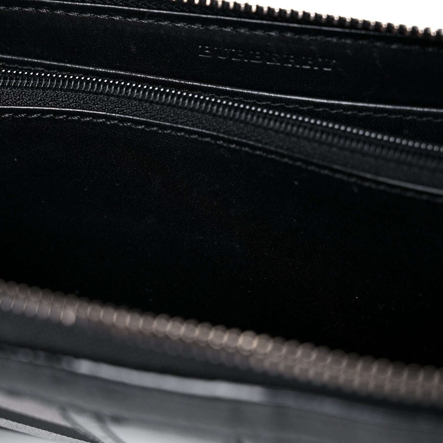 Burberry Beat Check Large Ziggy Zip Around Wallet Black 11 of 15