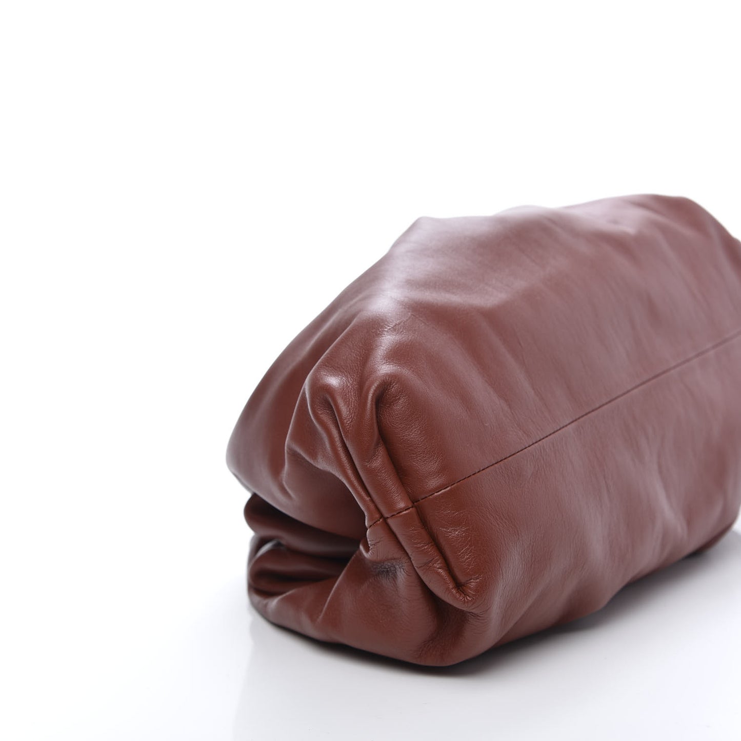 Smooth Butter Calf The Pouch Oversized Clutch Rust