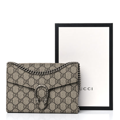 Gucci GG Supreme Monogram Mini Dionysus Chain Wallet Beige Taupe 13 of 13