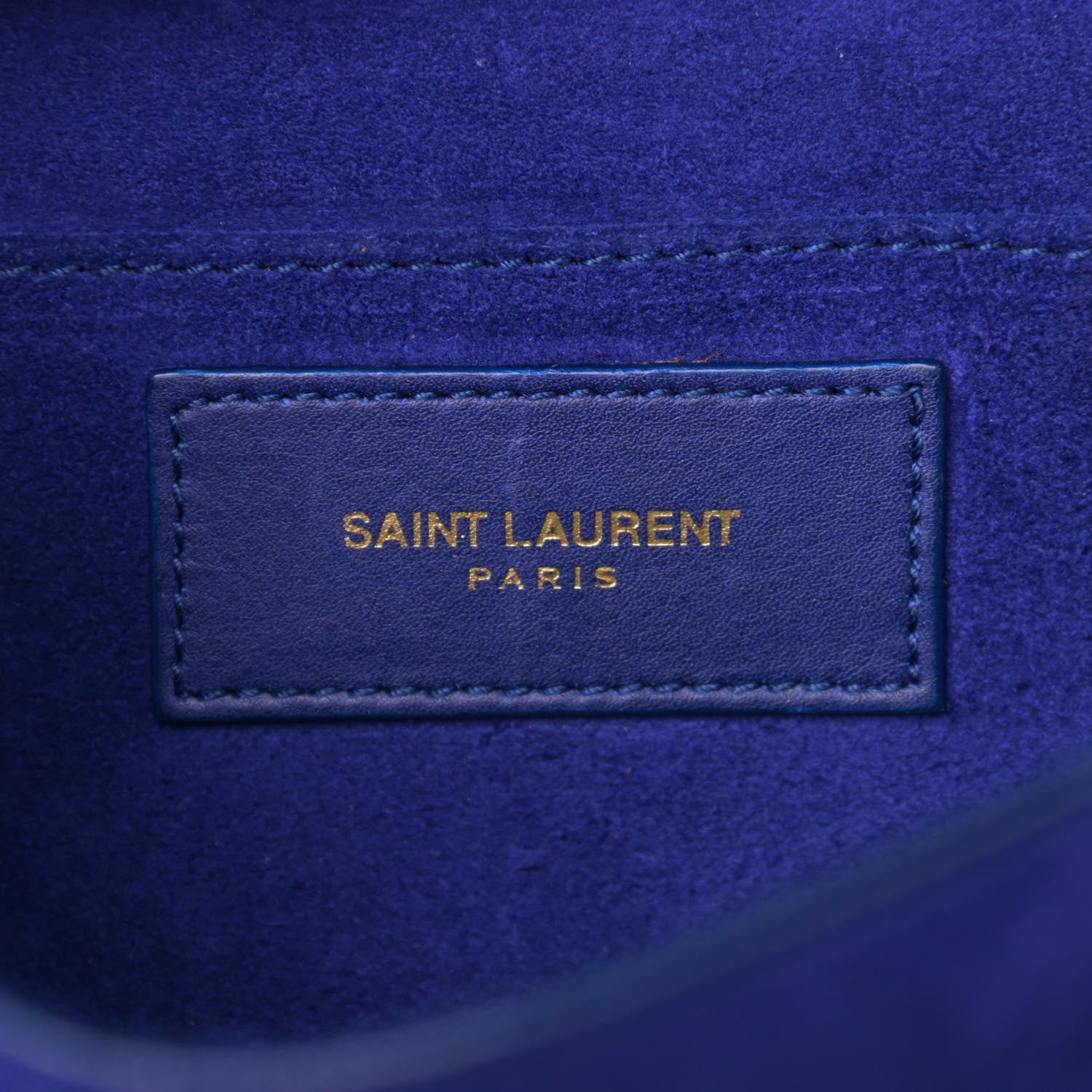 Saint Laurent Calfskin Small Classic Y Satchel Blue 5 of 13