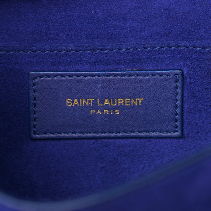 Saint Laurent Calfskin Small Classic Y Satchel Blue 5 of 13