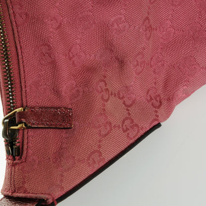 Gucci Monogram Medium Horsebit Chain Hobo Fuchsia 7 of 7