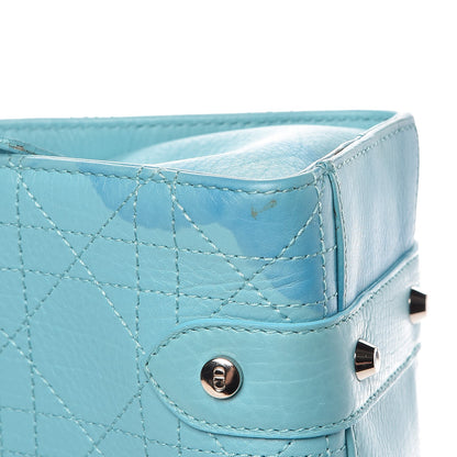 Christian Dior Calfskin Cannage Stitched Small East West Lady Dior Light Blue 10 of 10