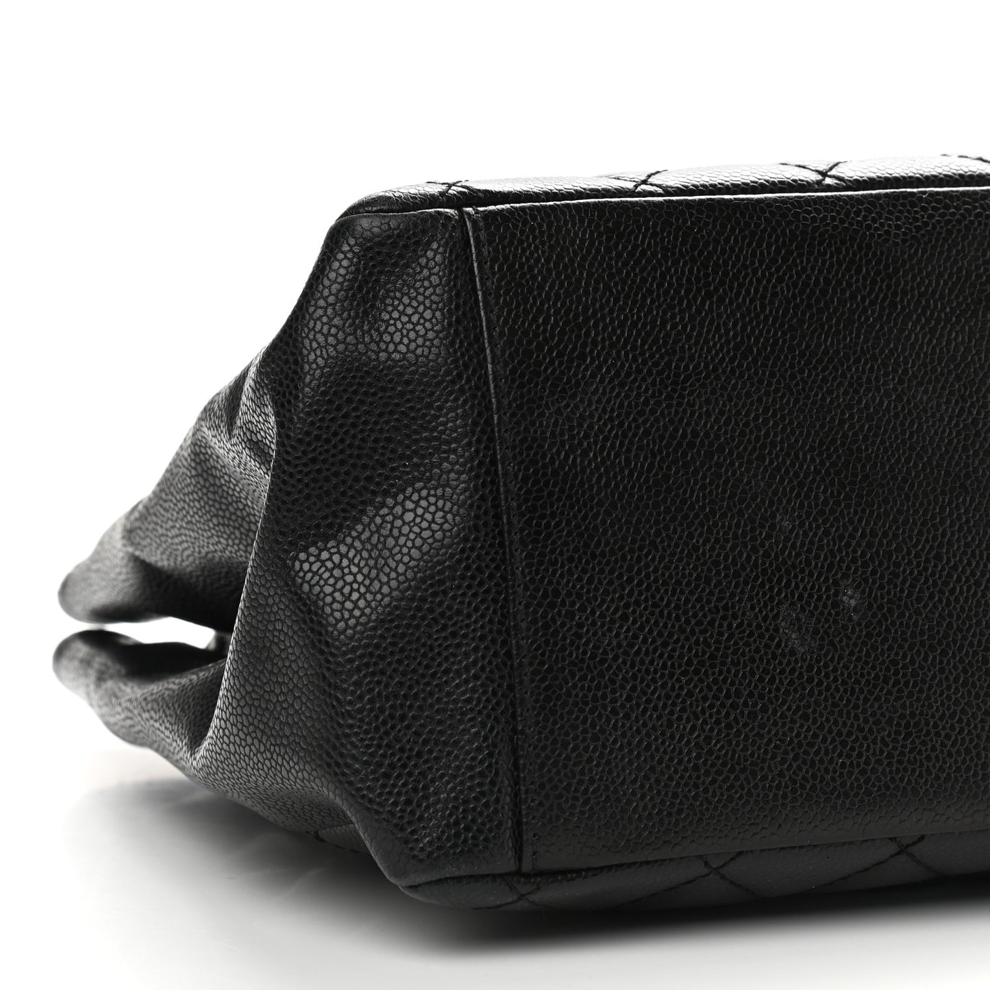 Caviar Quilted Grand Shopping Tote GST Black