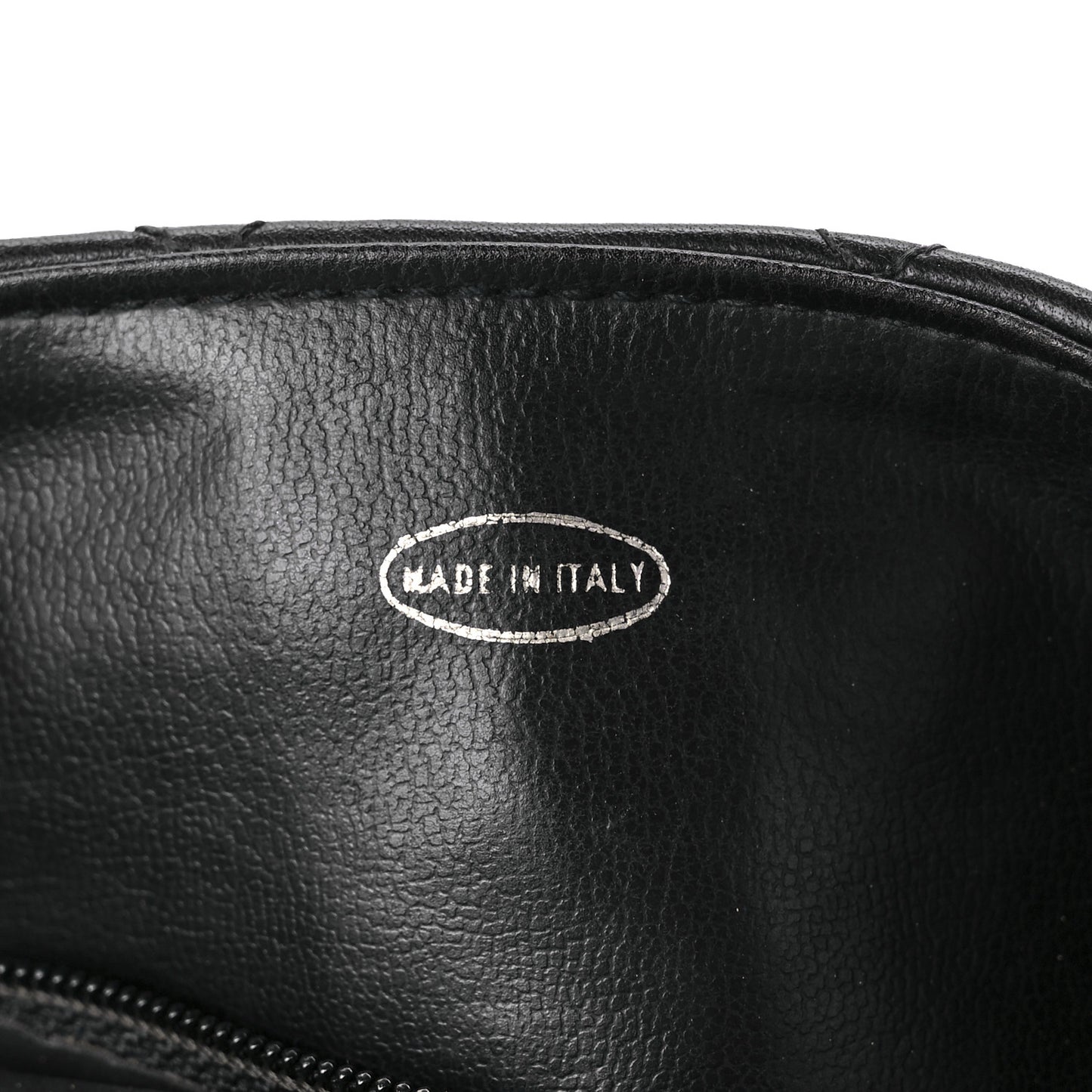 Lambskin Quilted Flap Waist Belt Bag Black