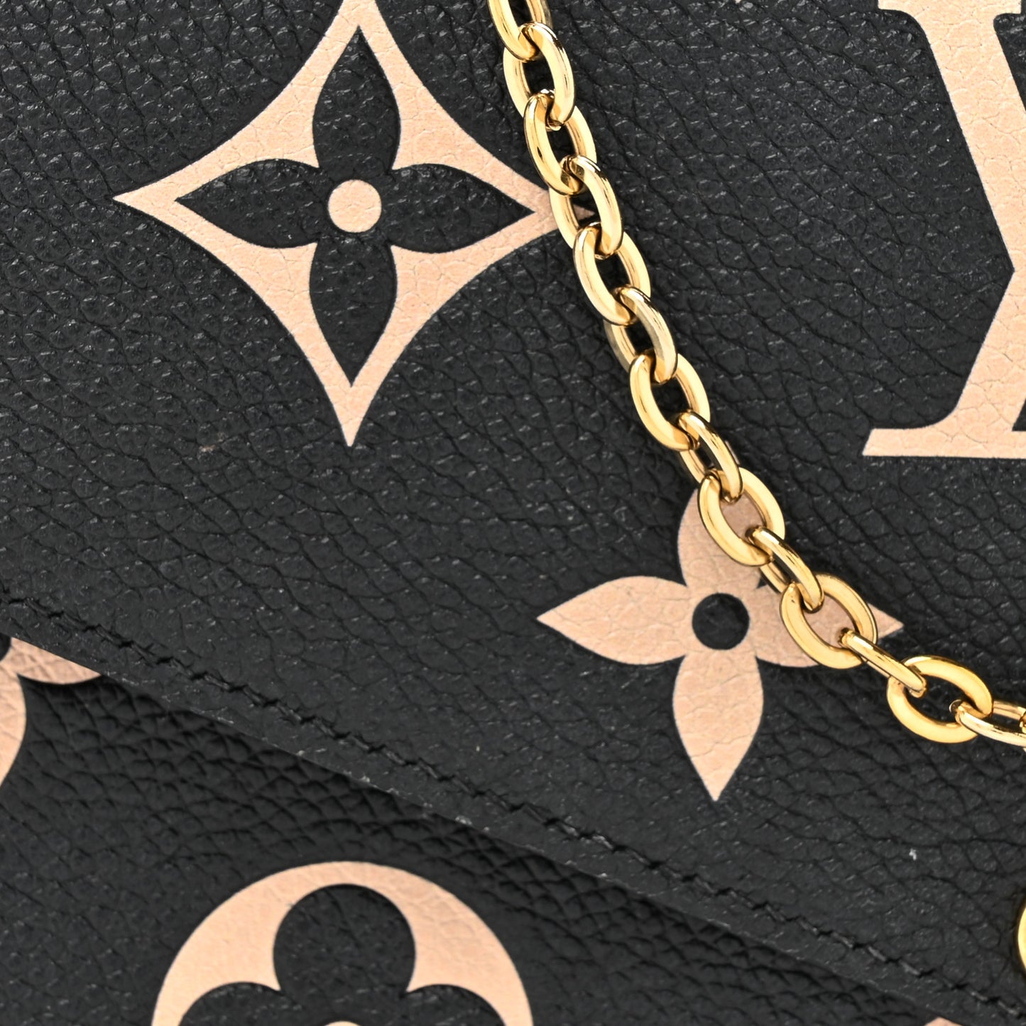 Empreinte Monogram Giant Felicie Pochette Black Beige