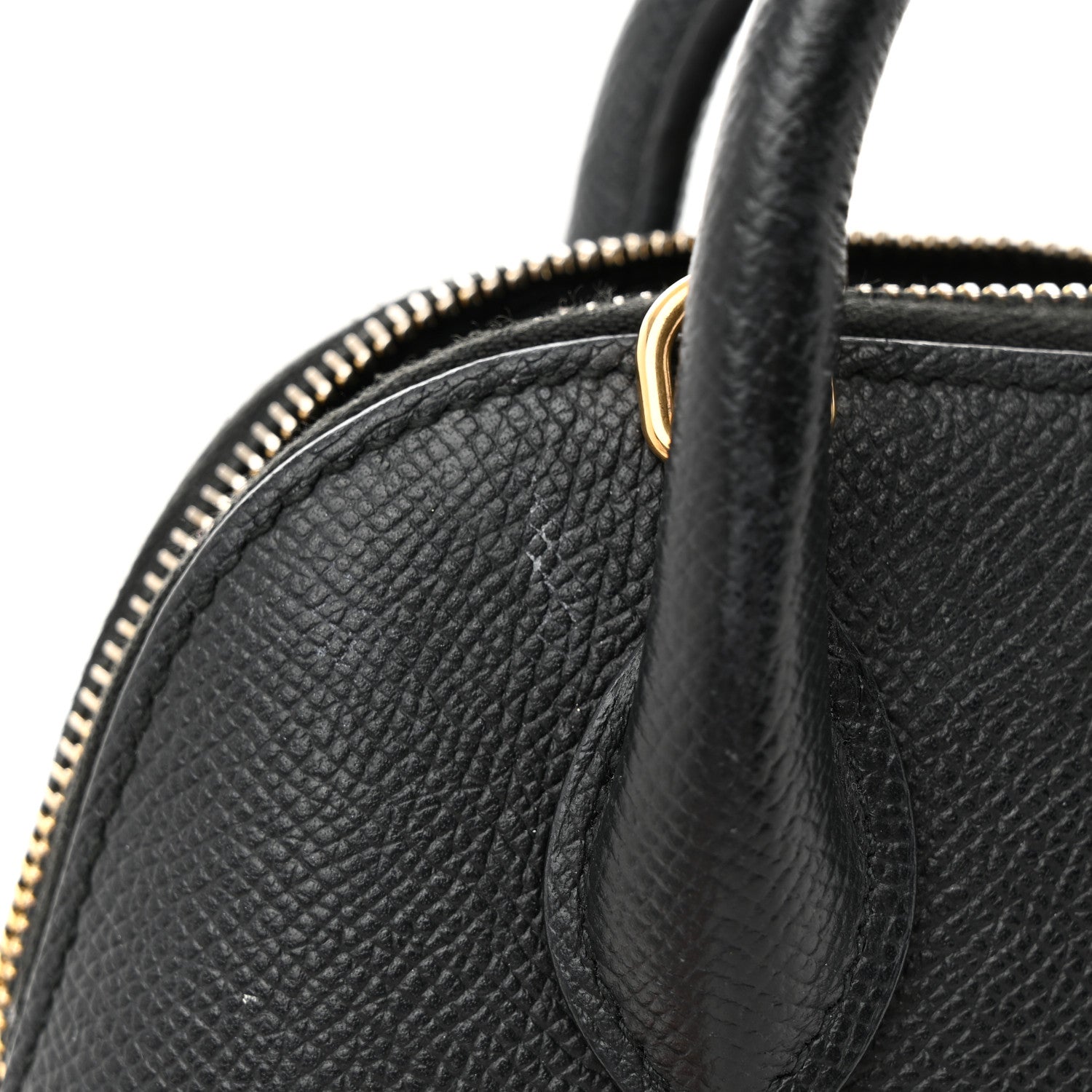 Balenciaga Signature Grained Calfskin XXS Ville Top Handle Bag Black White 13 of 15