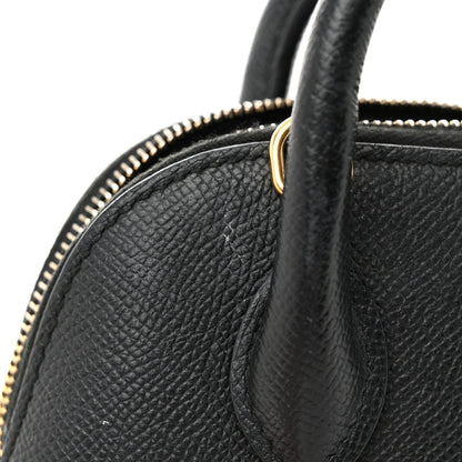 Balenciaga Signature Grained Calfskin XXS Ville Top Handle Bag Black White 13 of 15