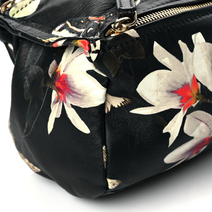Givenchy Lambskin Magnolia and Moth Print Mini Pandora Black 8 of 9