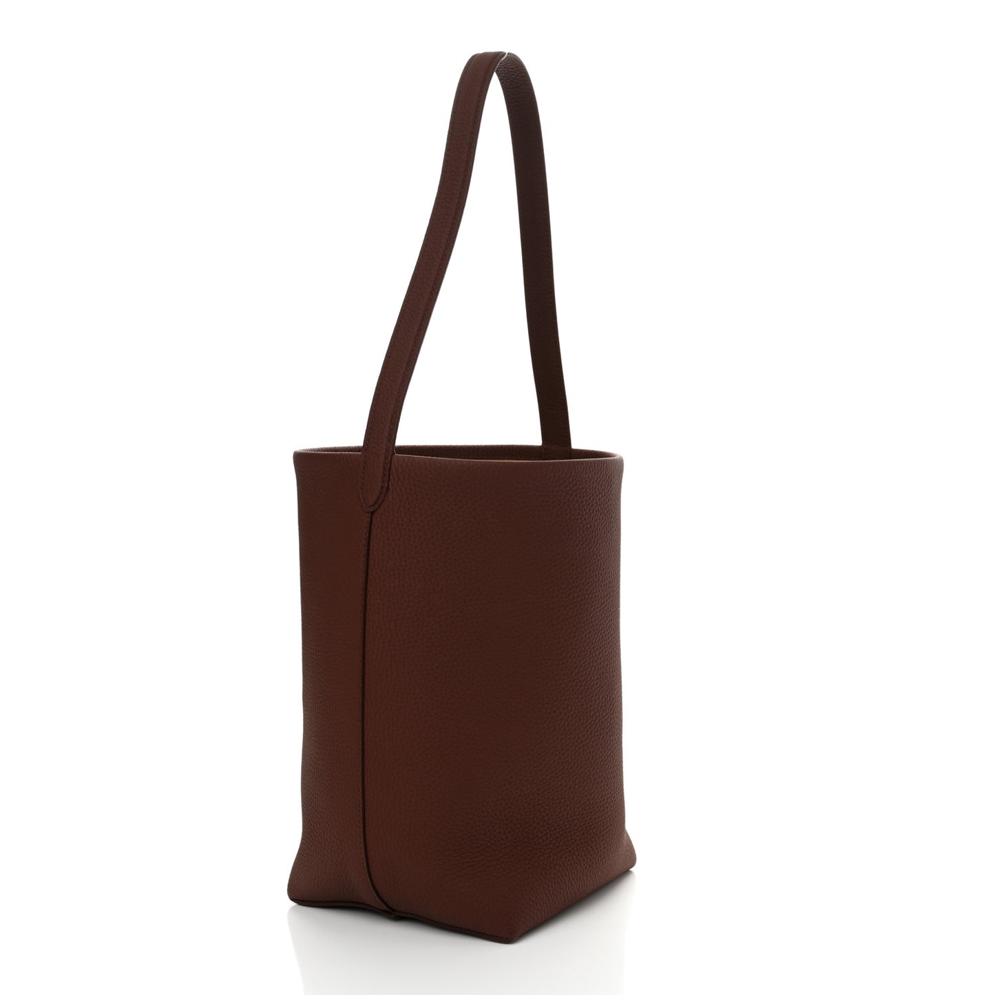 Grained Calfskin Medium N/S Park Tote Cognac