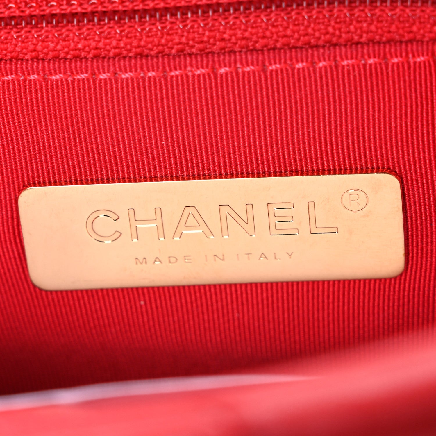 Chanel Lambskin Quilted Medium Chanel 19 Flap Red 1777615