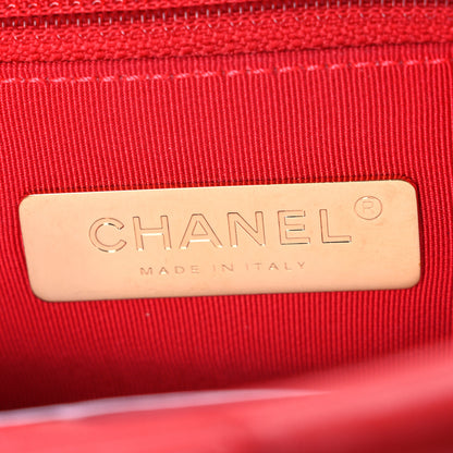 Chanel Lambskin Quilted Medium Chanel 19 Flap Red 6 of 11