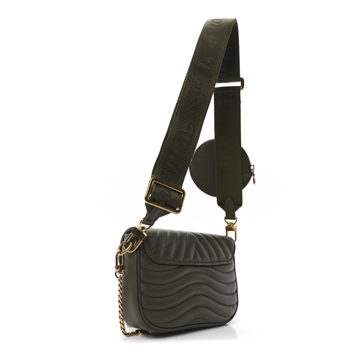 Louis Vuitton Calfskin New Wave Multi Pochette Kaki 3 of 9