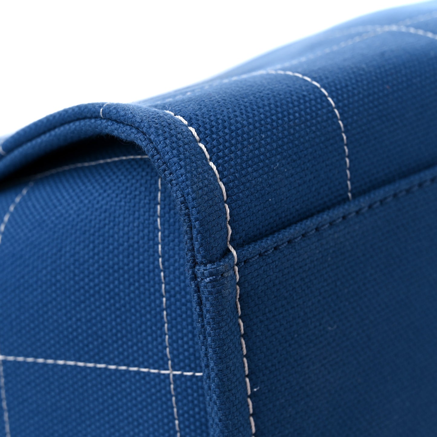 Cotton Medium Deauville Tote Blue White