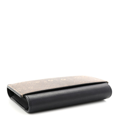 Hermes Swift Lizard Passant Compact Wallet Black Ombre 5 of 7
