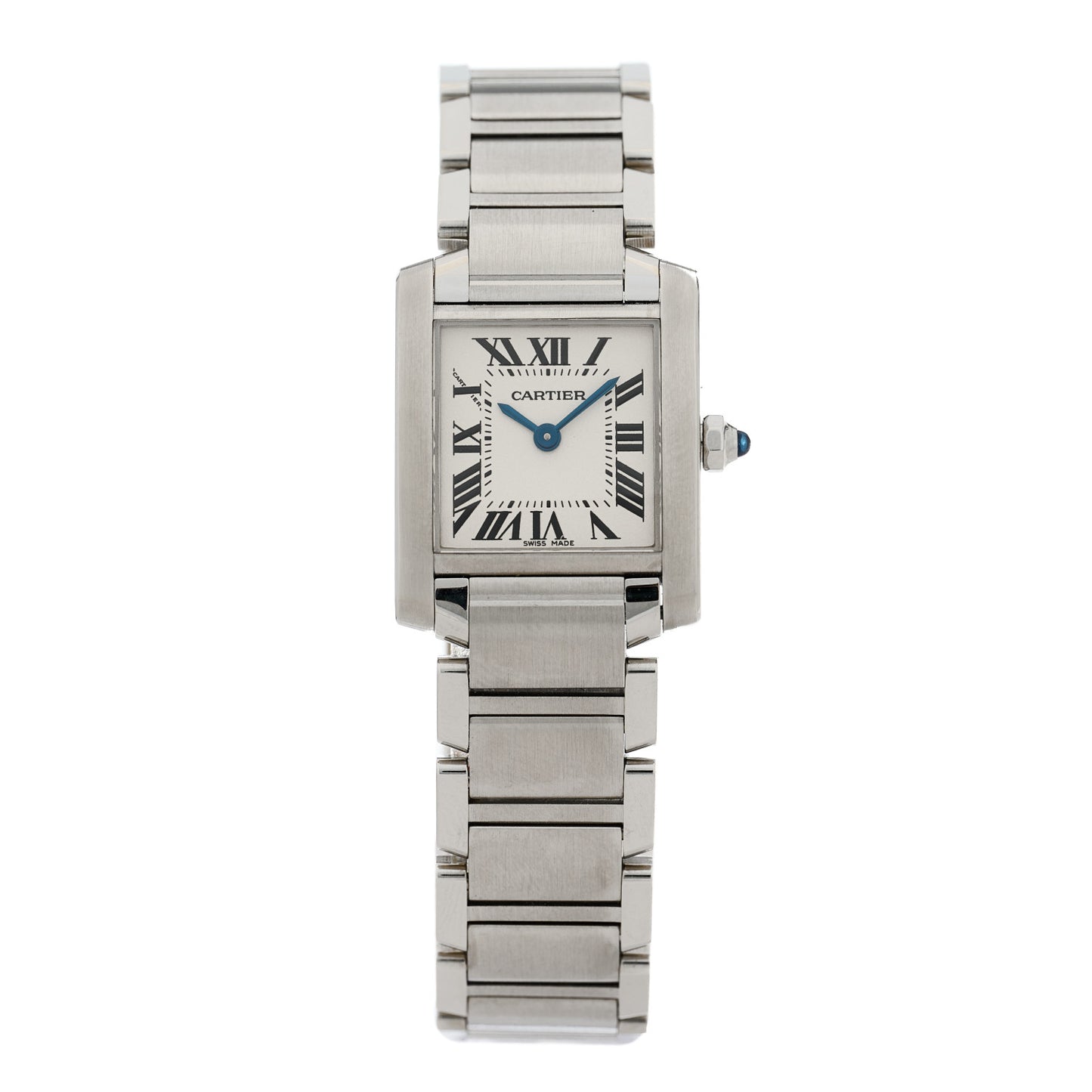 Stainless Steel 20mm Tank Francaise Quartz Watch