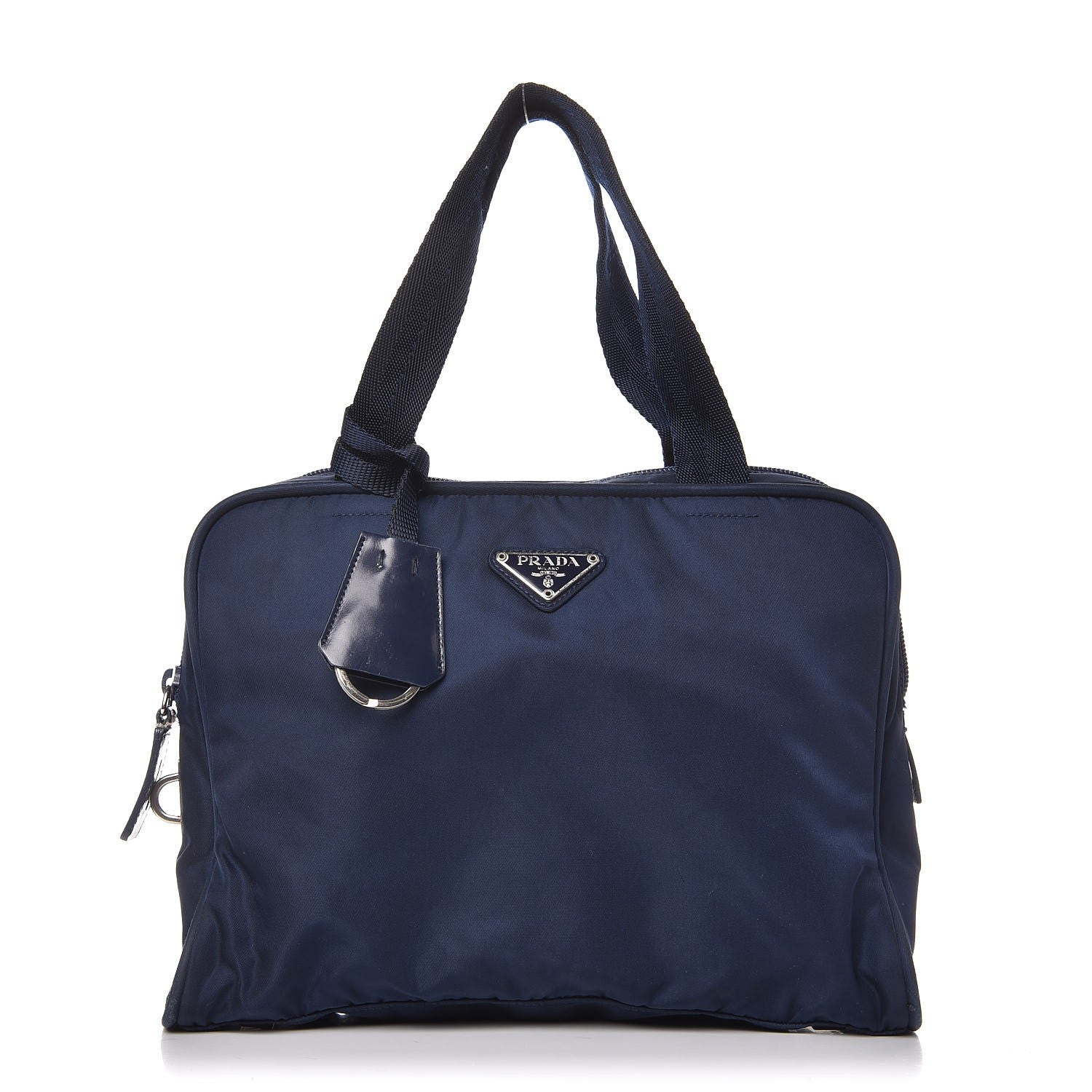 Prada Tessuto Nylon Tote Navy 1 of 9