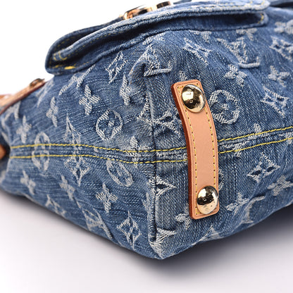 Louis Vuitton Monogram Denim Baggy PM Blue 8 of 12