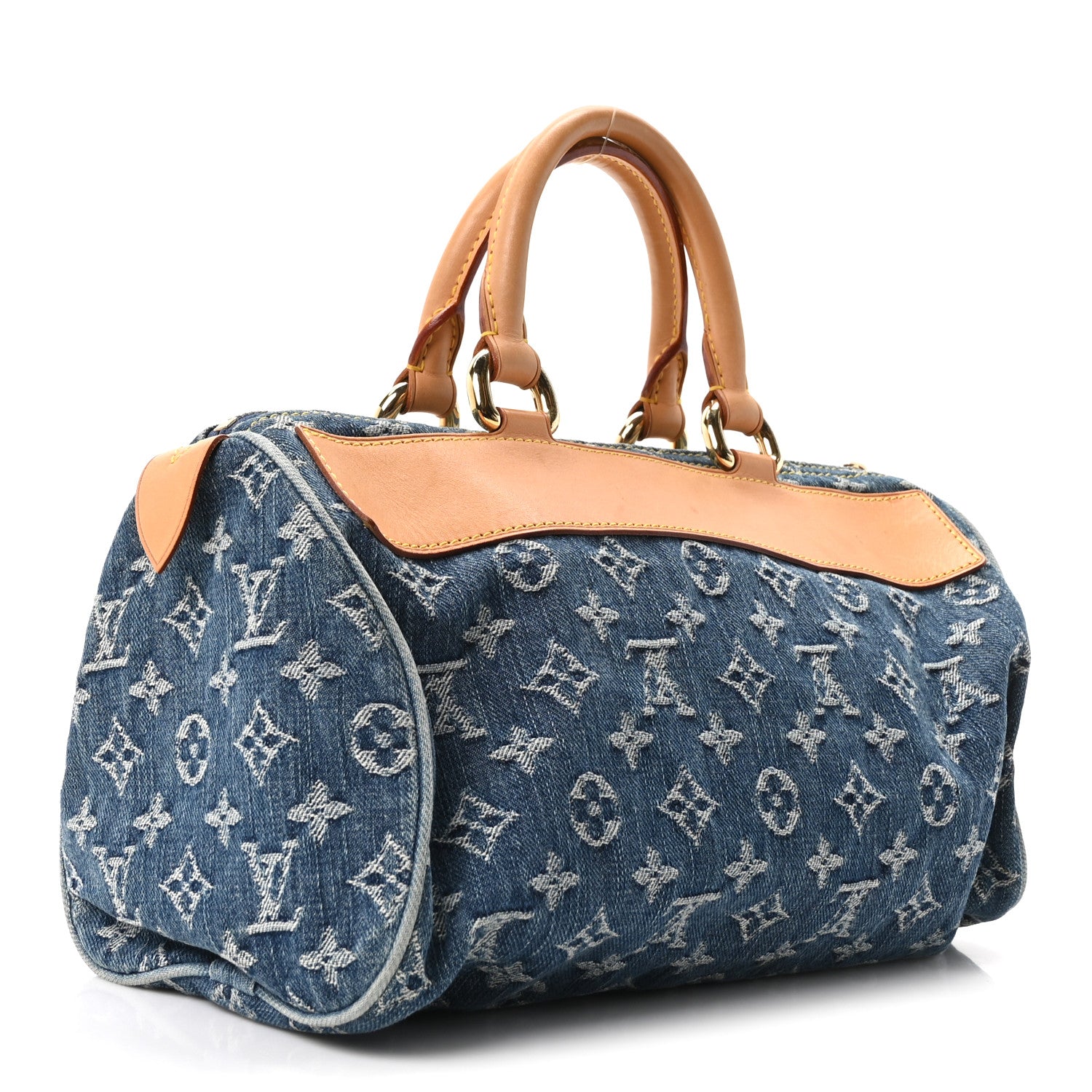 Louis Vuitton Monogram Denim Neo Speedy Blue 3 of 9