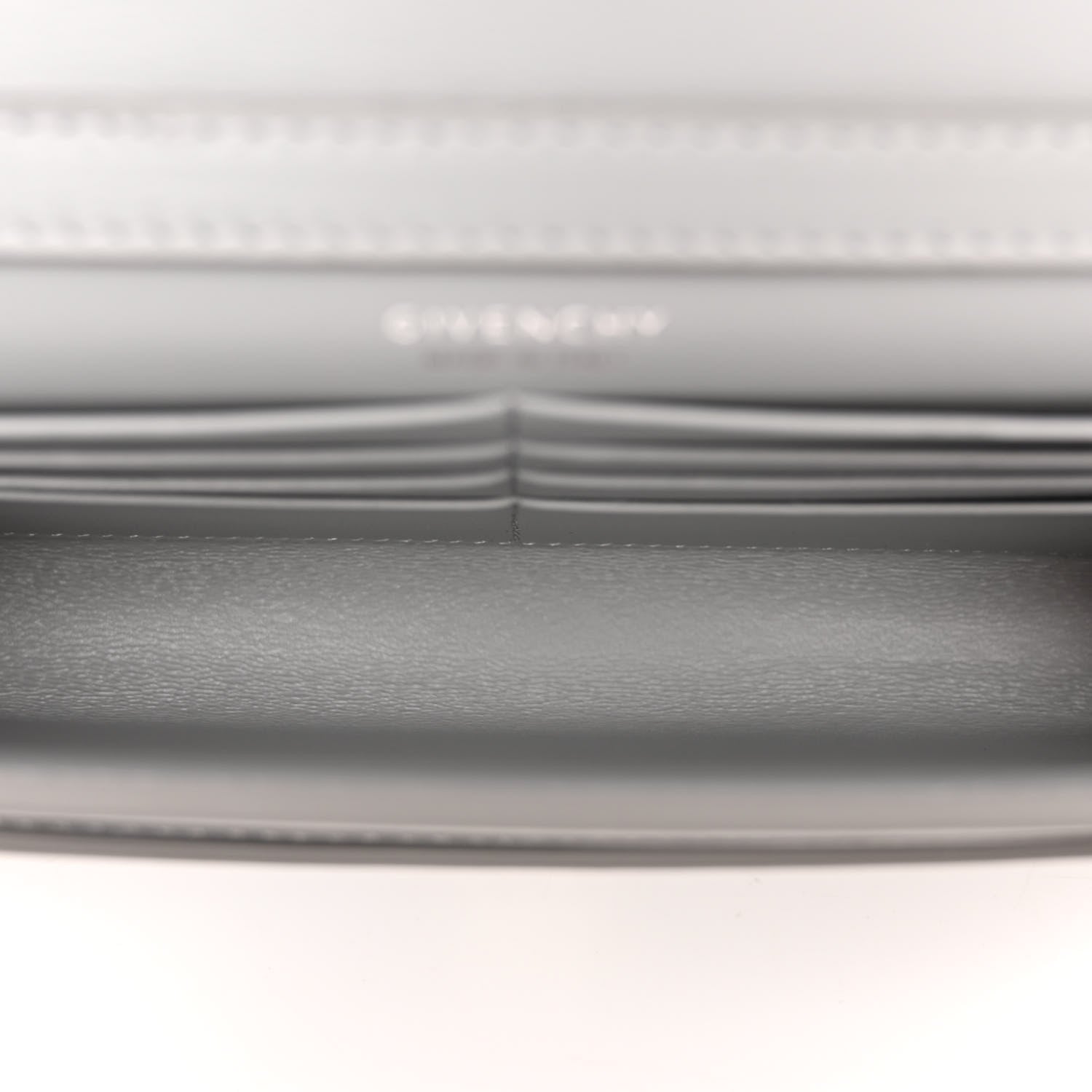 Givenchy Calfskin 4G Wallet on Chain Cloud Grey 5 of 12