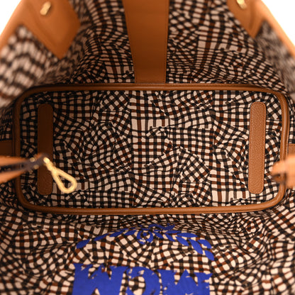 MCM Visetos Medium Liz Reversible Shopper Tote Cognac 10 of 17