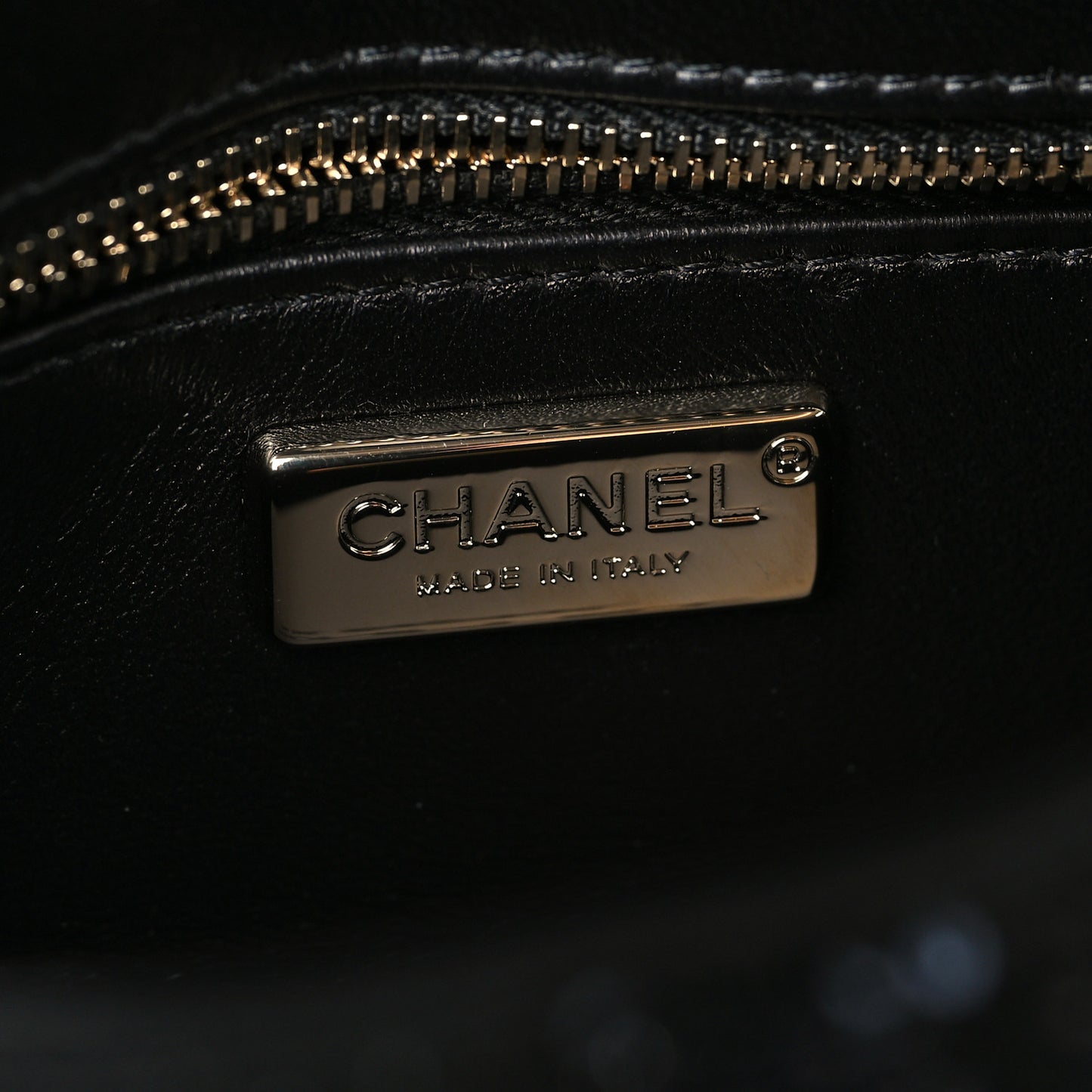 Sequin Quilted Small Single Flap Black