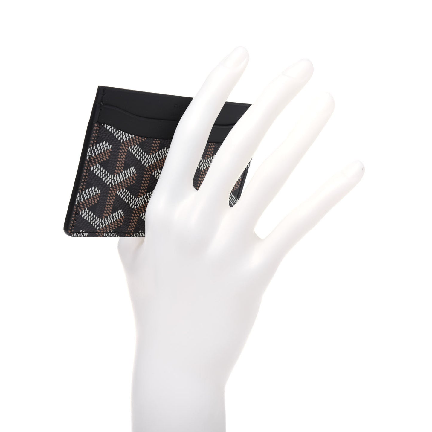 Goyardine Saint Sulpice Card Holder Black